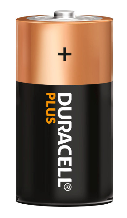 Duracell Plus D alkaliske batterier 2-pk.